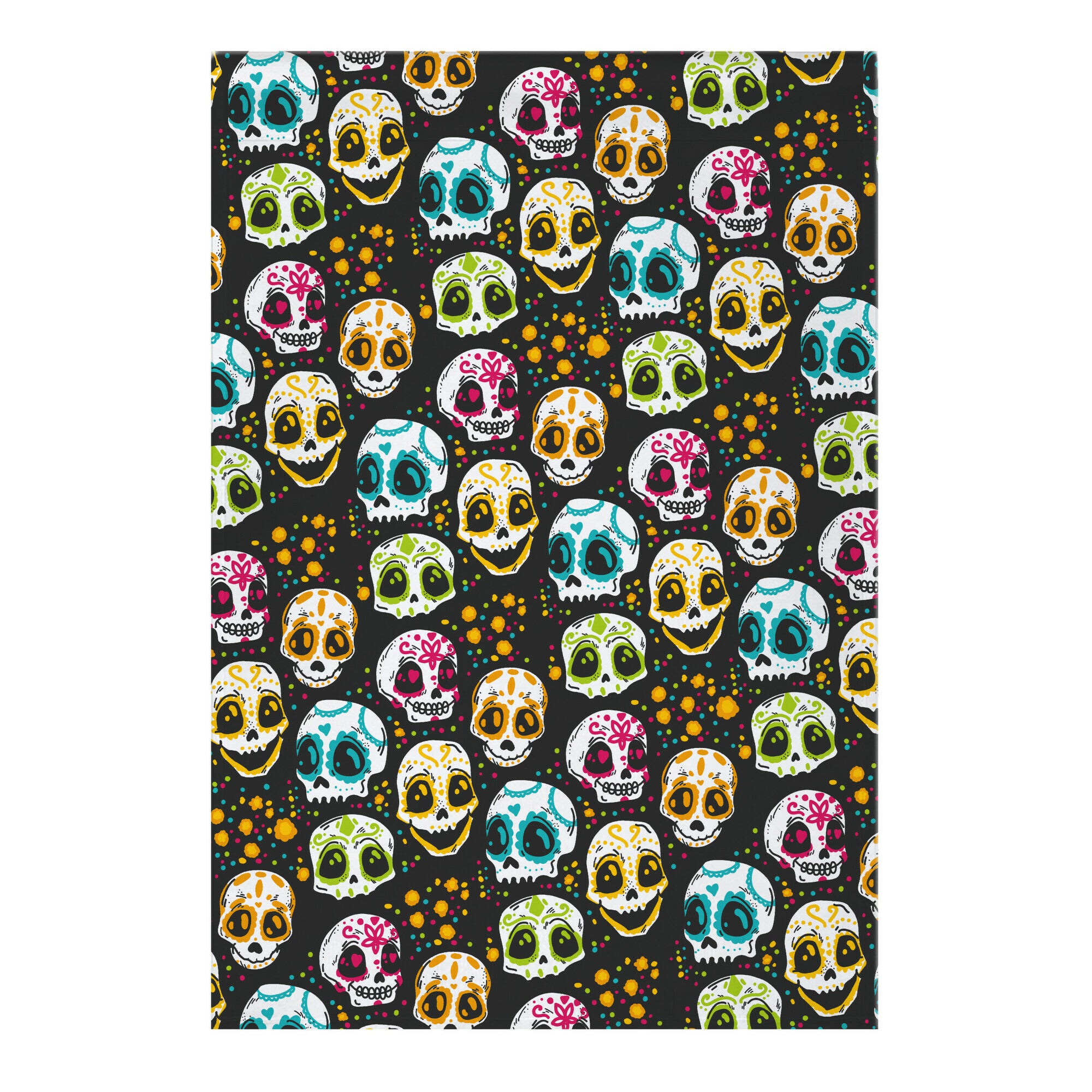 Day Of The Dead Skulls Garden Flag